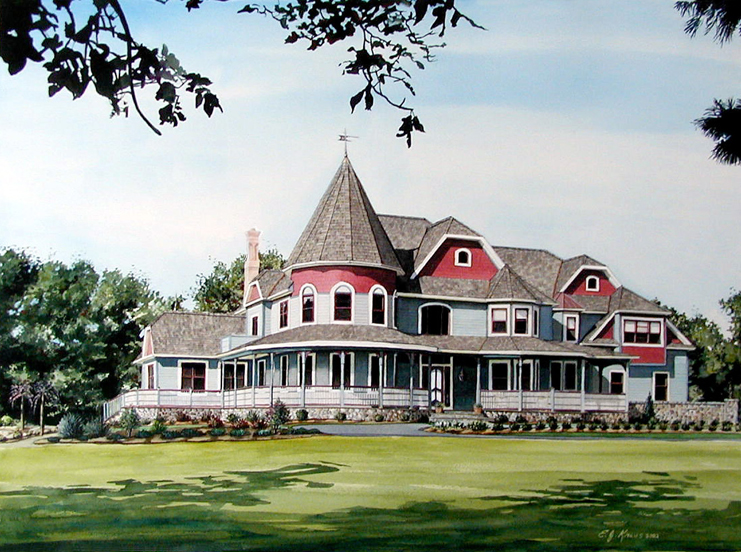 Watercolor Home Portraits